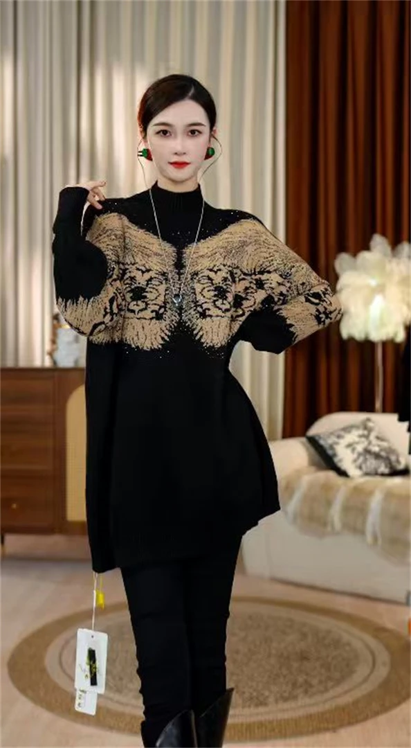 加厚保暖【天使之翼】秋冬时尚高端大气上档次高档毛衣上衣-3049#