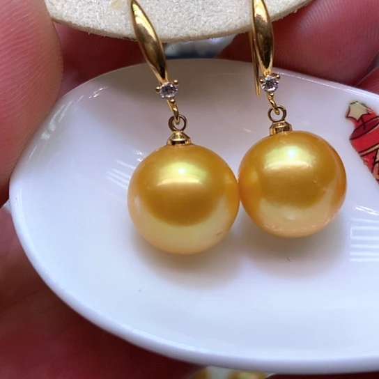 淡水珍珠耳饰银S925镶嵌