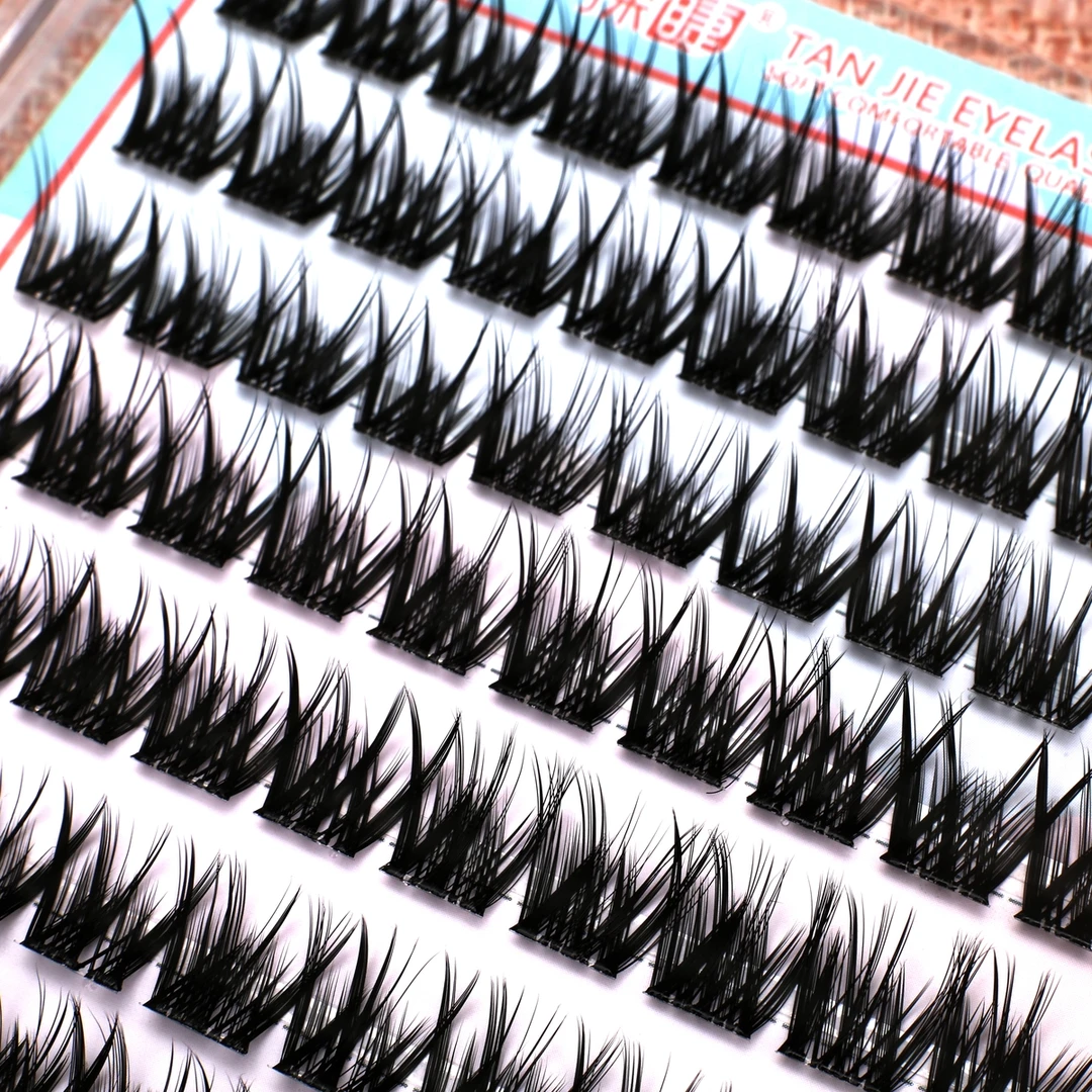 免胶5D密羽十排水貂绒层次毛绒绒自然真婴儿弯凌乱眼睫毛