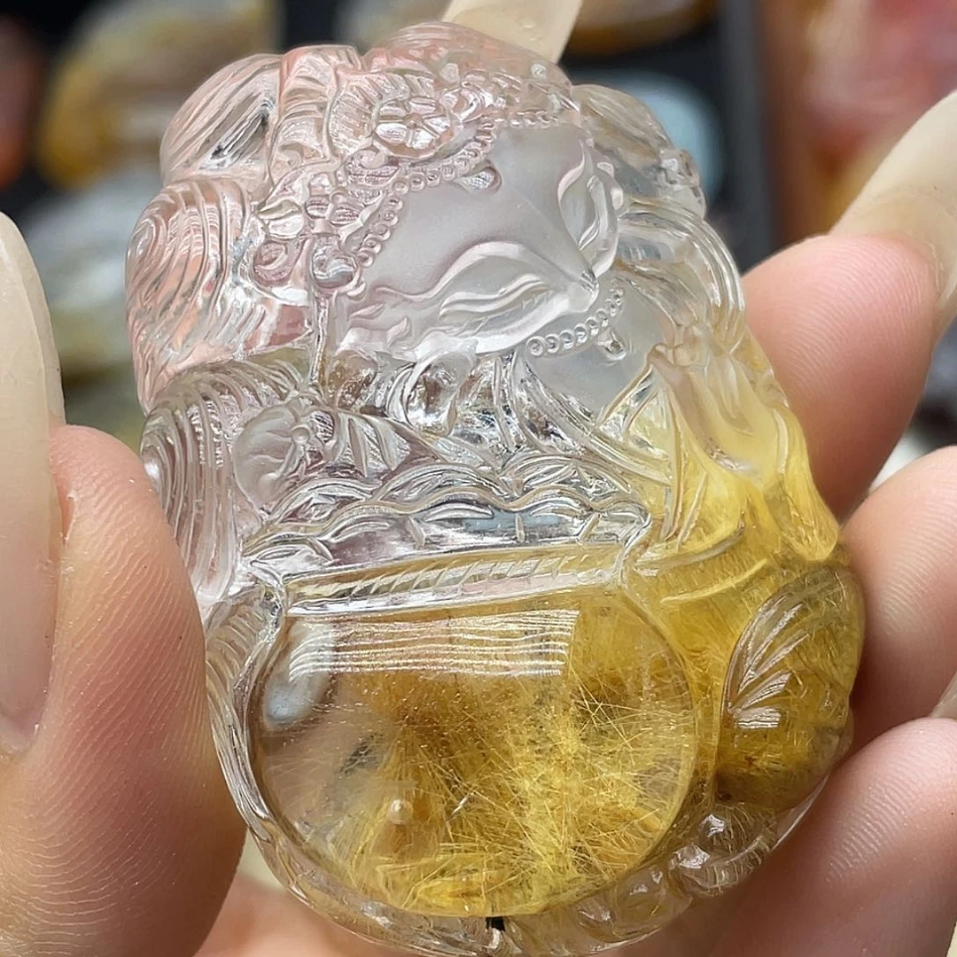 颈饰未镶嵌水晶有水胆水路财库