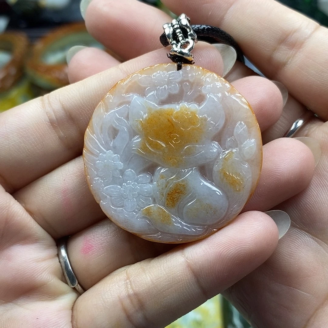 颈饰未镶嵌翡翠牌子