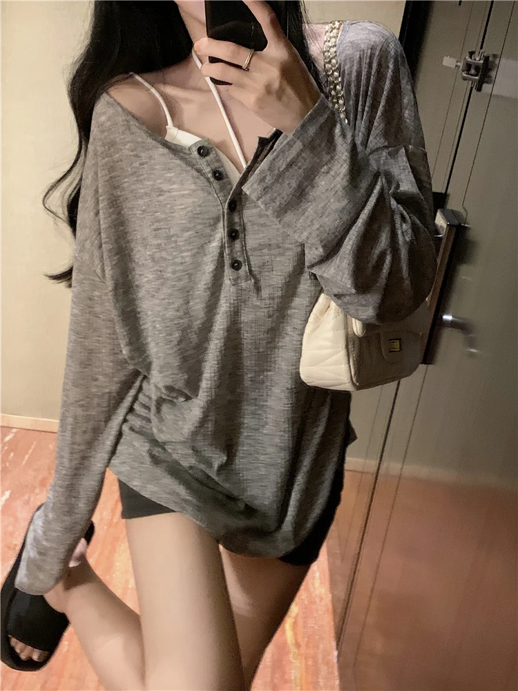 韩版孕妇装夏季2025时尚款长袖防晒长袖上衣慵懒风夏天外穿显瘦