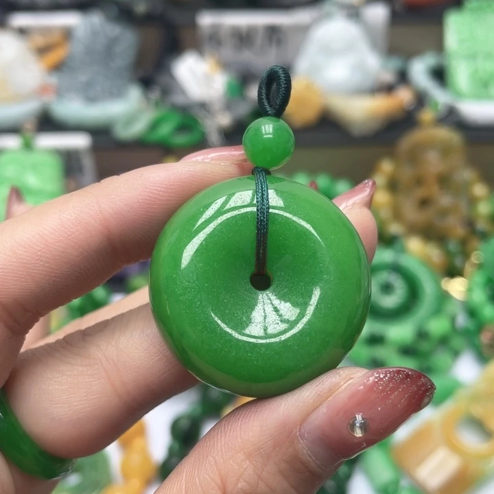 翡翠未镶嵌颈饰项链干青处理14