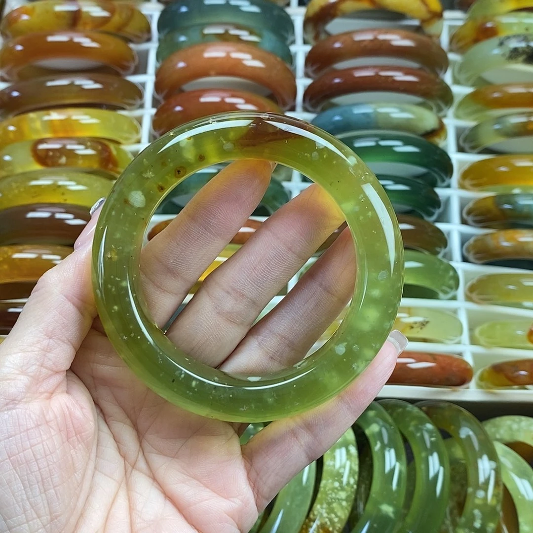 未镶嵌蛇纹石玉手镯58
