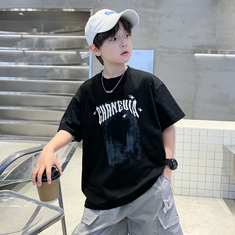 男童夏季甜酷飒时尚短袖短裤套装休闲运动洋气帅气中大童夏装