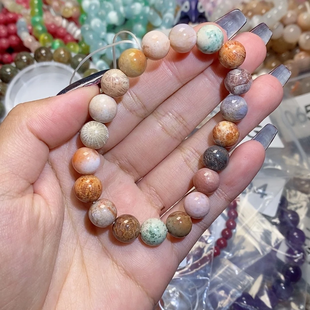 【闪购商品】水晶手链银S925镶嵌喜****星珊瑚玉