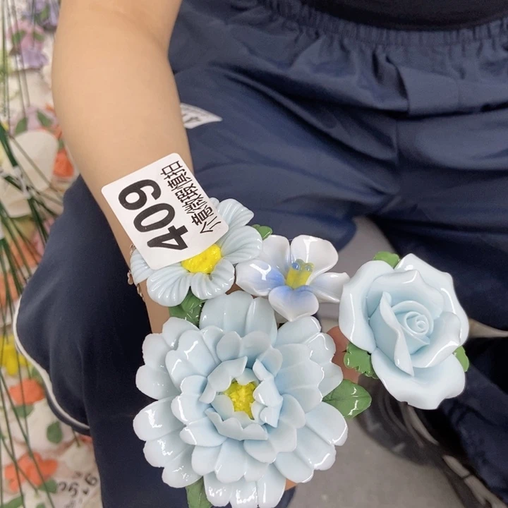 杯手工制作陶瓷花