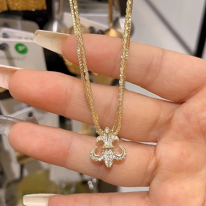 琉璃纯铜合金时尚项链