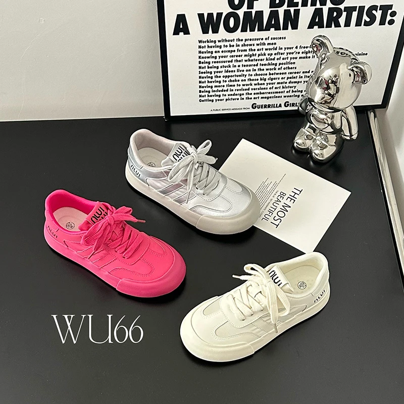 休闲鞋女鞋春季新款2025爆款徳训鞋女厚底百搭板鞋子女时尚运动鞋