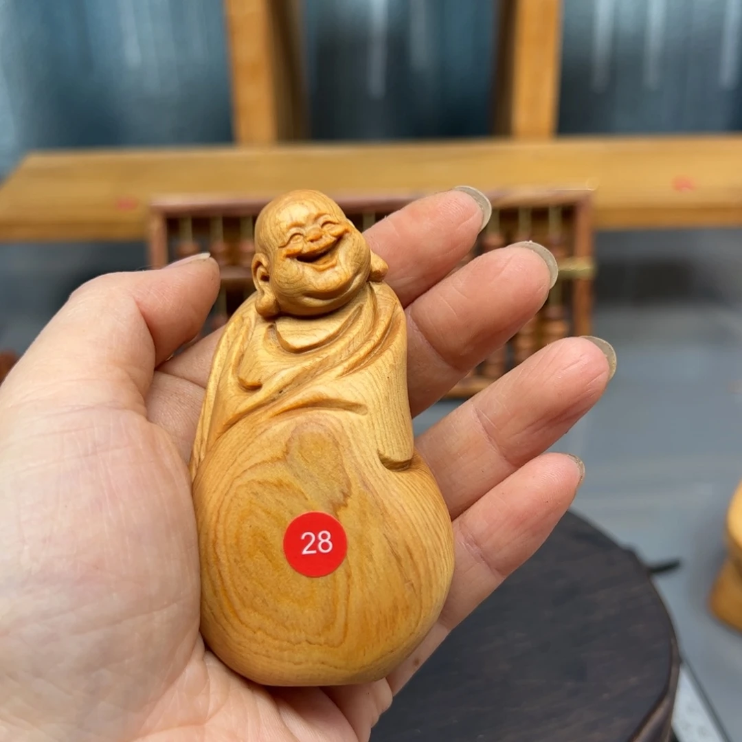 河***部木崖柏木摆件手把件