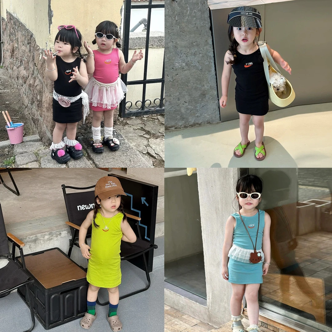 女童夏连衣裙2025新款洋气儿童海边度假沙滩裙女宝超级好看吊带裙