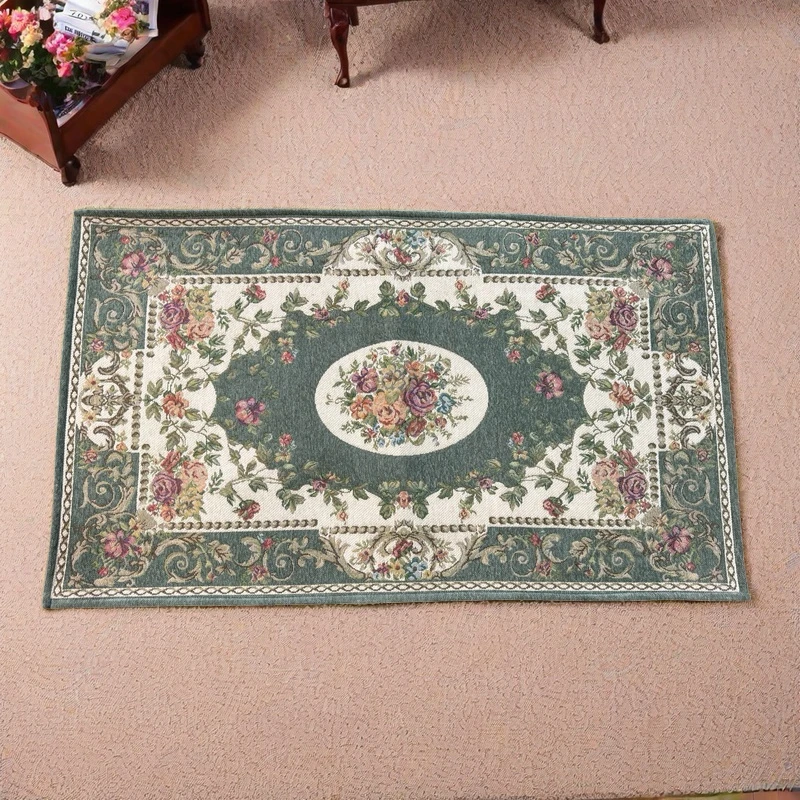 客厅欧式入户进门地垫田园门厅卫生间门垫卧室防滑脚垫吸水可机洗