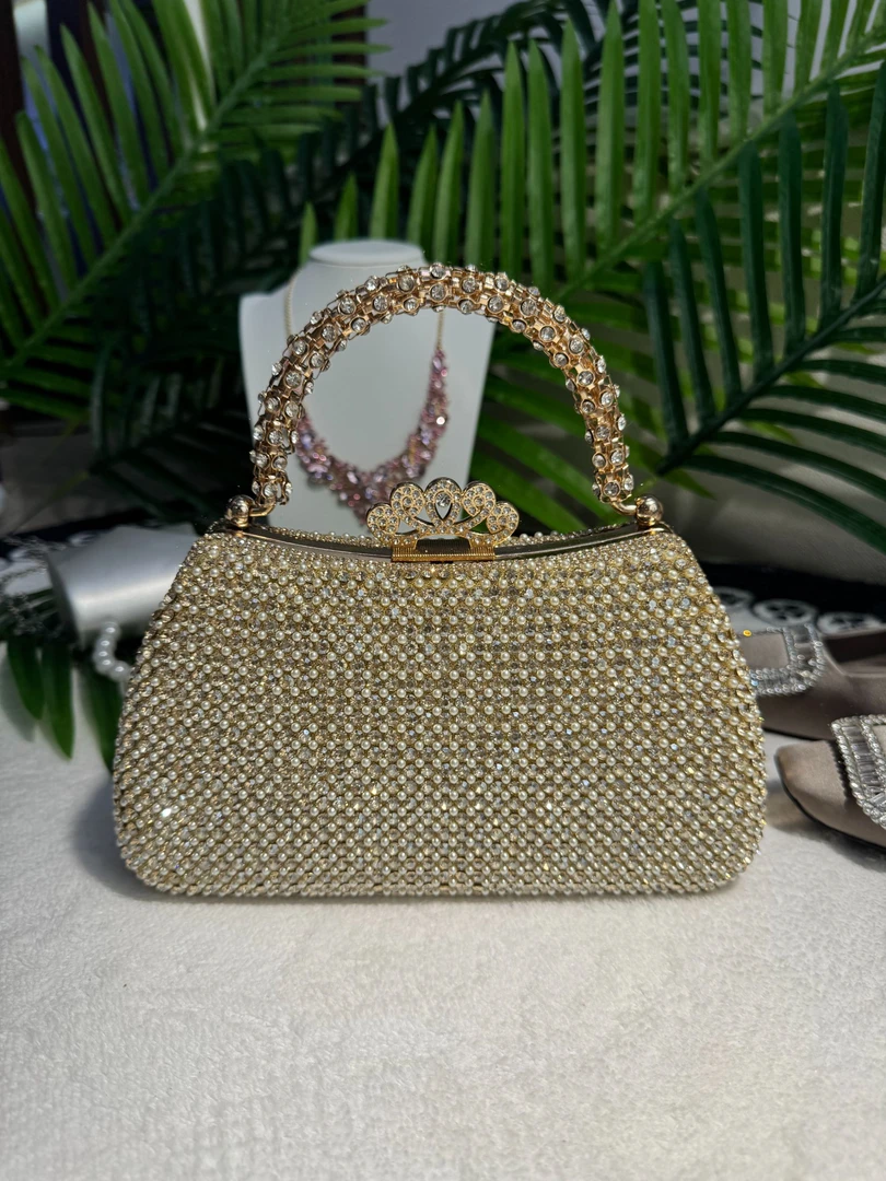 |光之河|2025新款高级贵太太百搭满钻手提包宴会高贵旗袍新中式