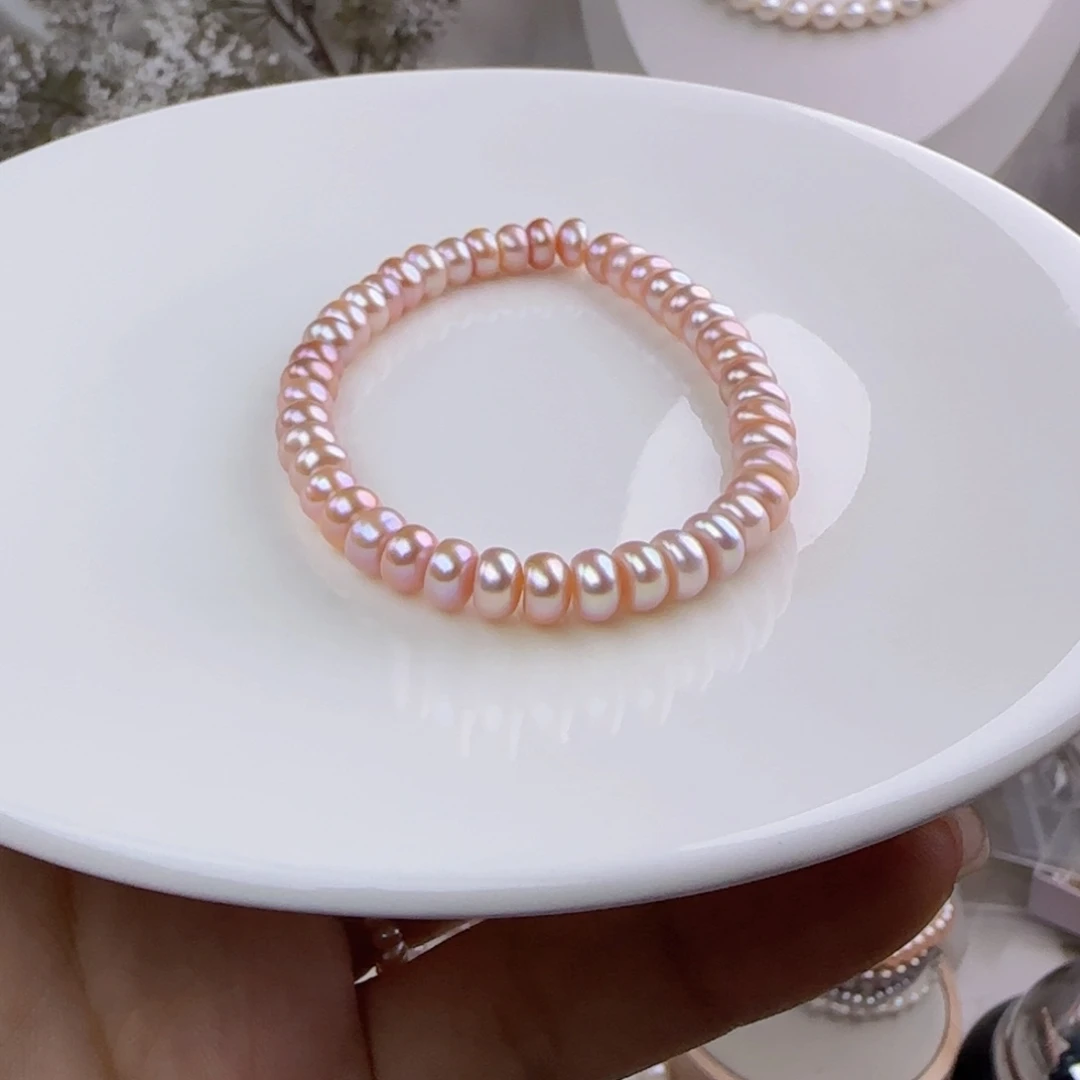 未镶嵌手绳淡水珍珠6-7mm无暇