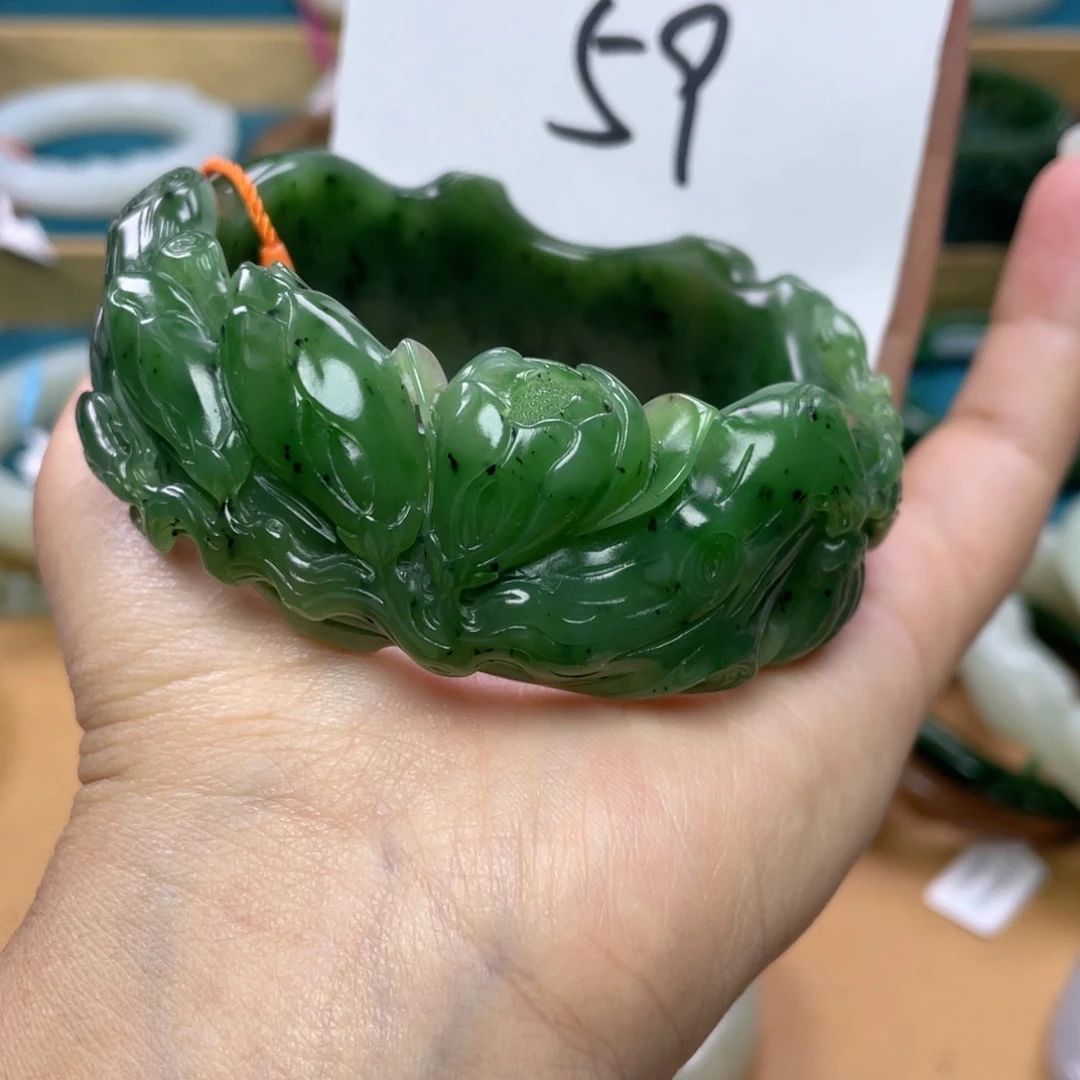 未镶嵌手镯和田玉圈口59