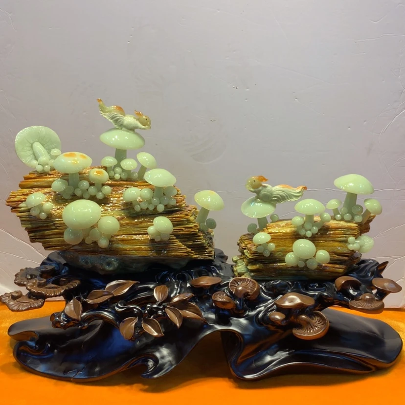 【闪购商品】未镶嵌蛇纹石玉摆件覆膜