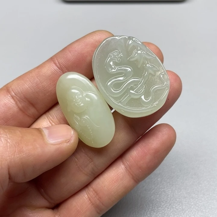 和田玉吊坠(不含链)未镶嵌非*
