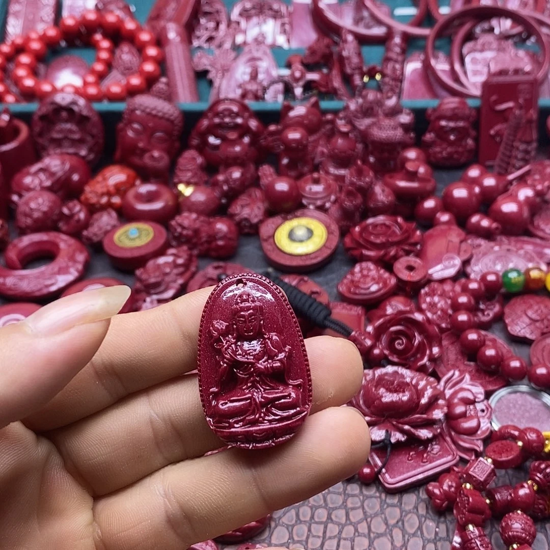 天然辰砂朱砂吊坠