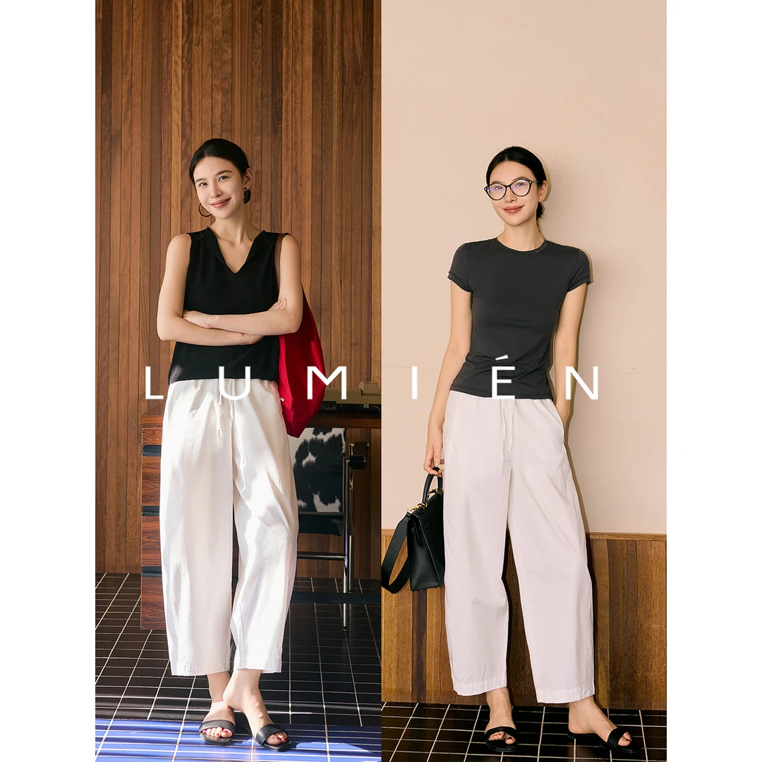 【LUMIEN】“日常旋律”长绒棉休闲九分裤LX5GKK013