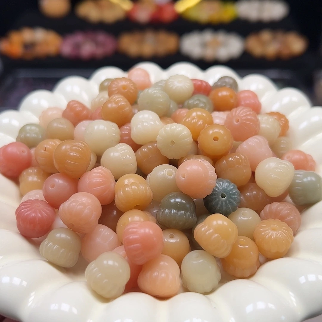 菩提根/象牙果手串卡13马卡龙松果20颗