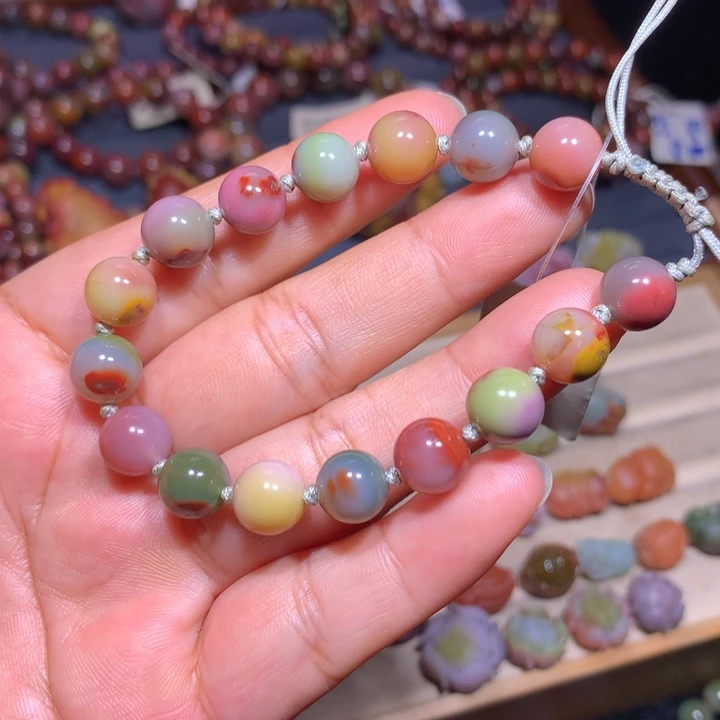 玛瑙/玉髓未镶嵌手链盐源玛瑙