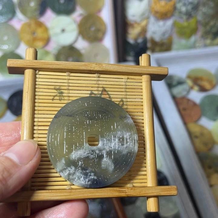 蛇纹石玉合金车挂