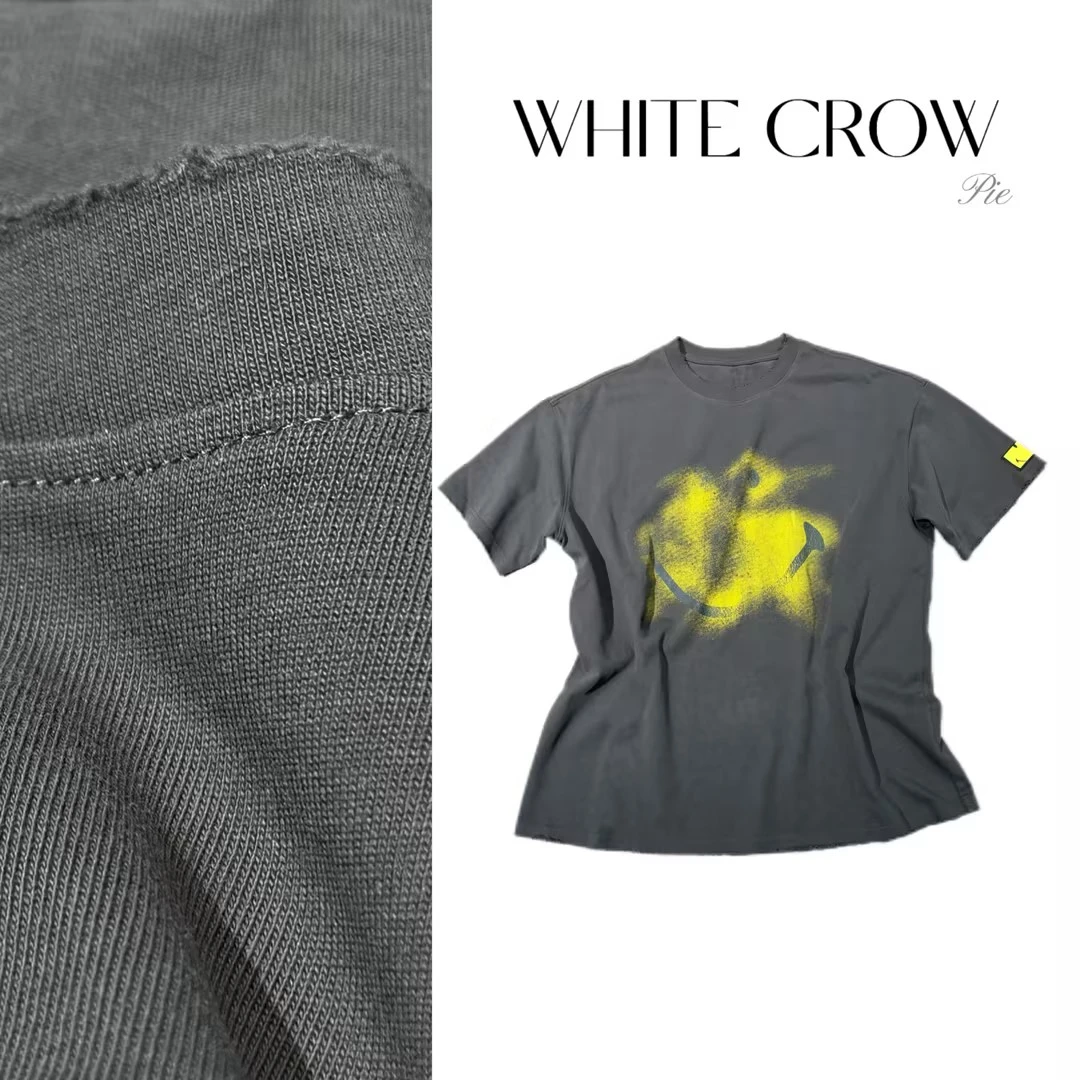 白乌鸦【笑脸】上衣T恤短袖X7390春款上新