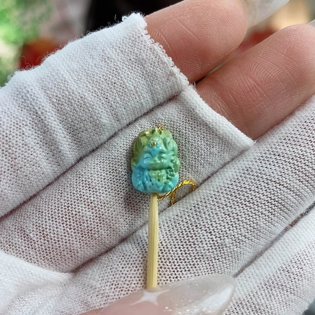 绿松石珠宝奇石未镶嵌