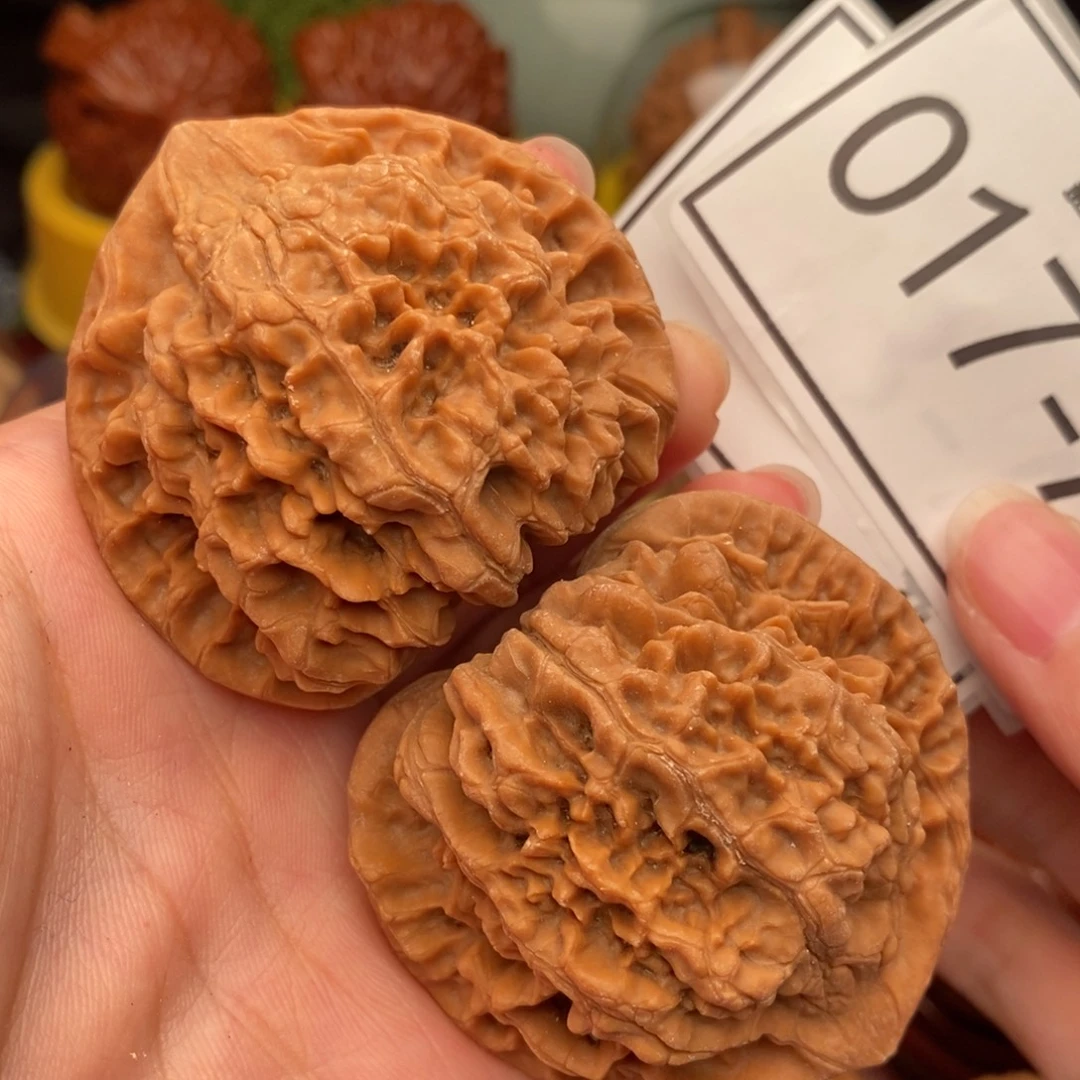 把件文玩核桃官帽50……