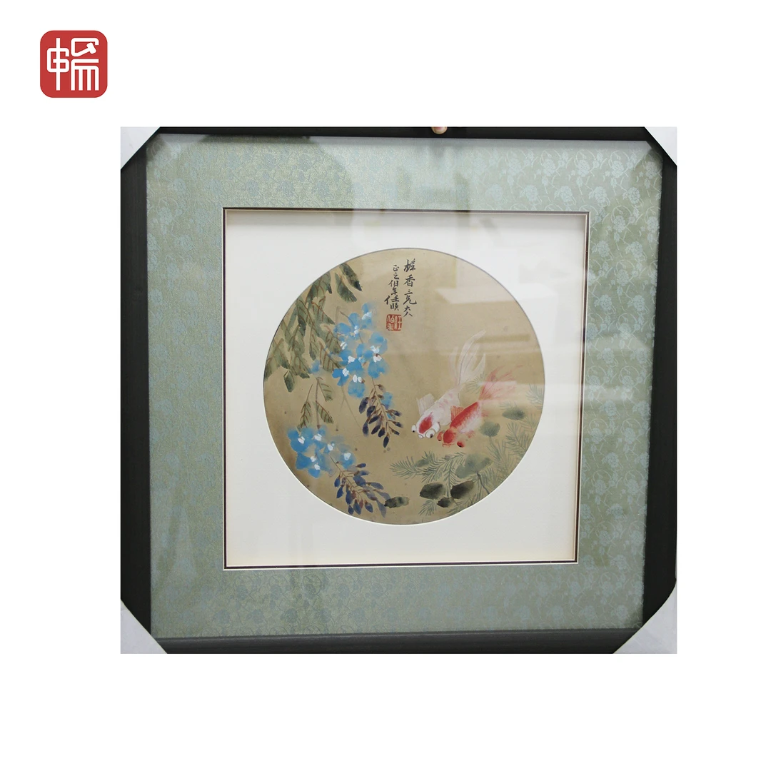 T891 鸿运当头 任伯年 28*28（0.7） 纸本镜框 XR