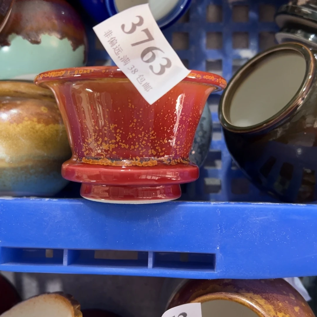 红陶景德镇手工花盆