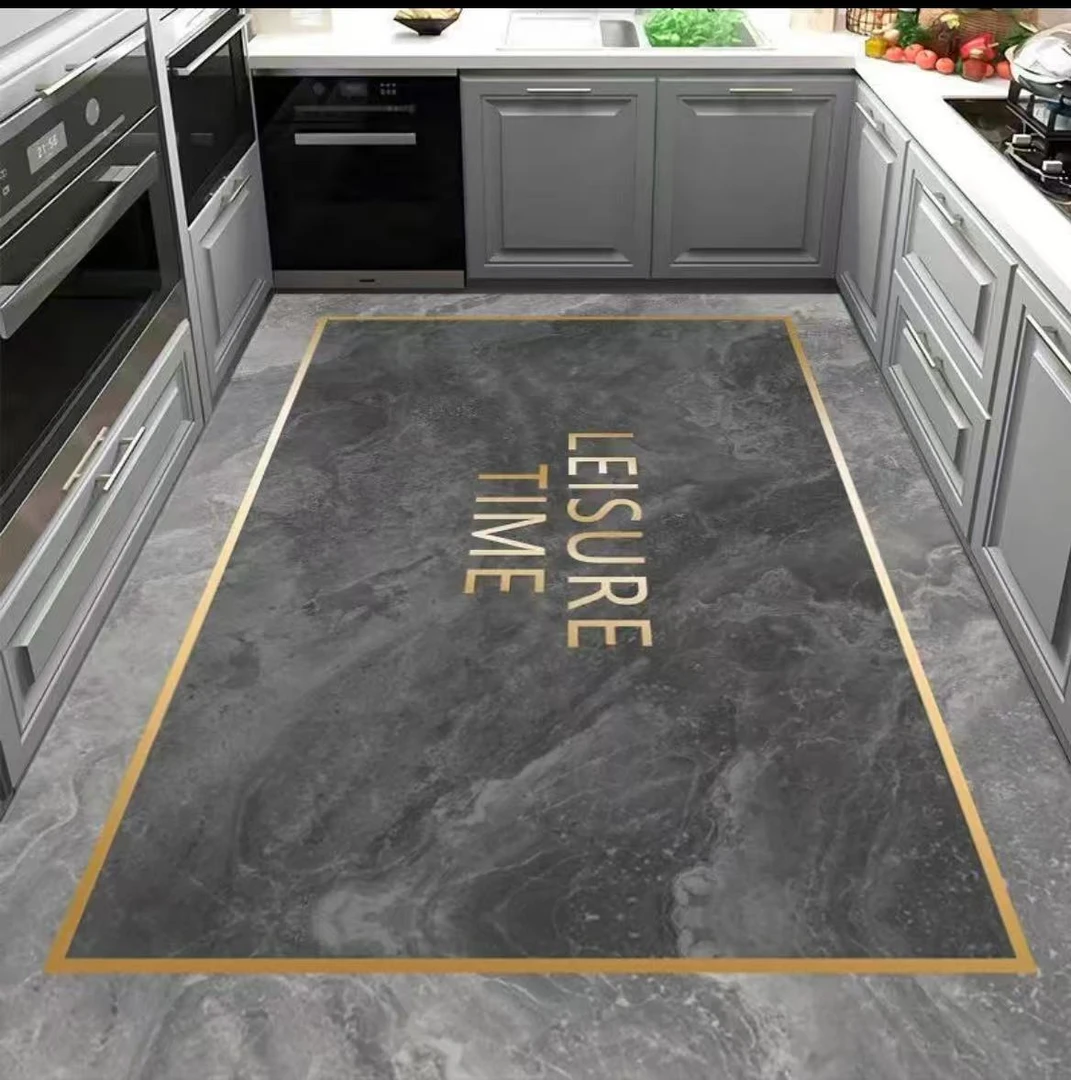 KX8248【80×120cm】硅藻泥玄关客厅入户门口厨房地垫吸水防滑防油