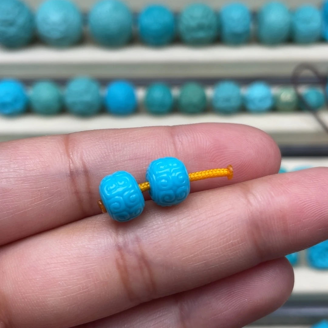 绿松石挂件未镶嵌8.5*6.7mm