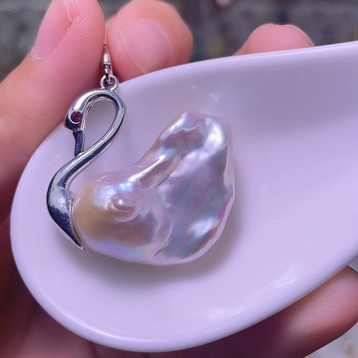 颈饰合金淡水珍珠14