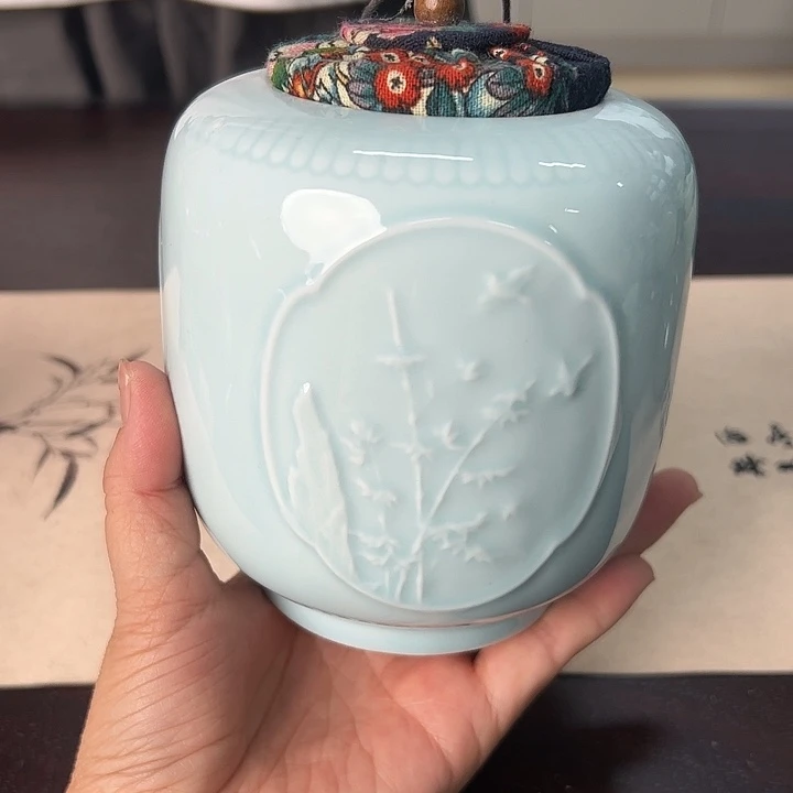 龙泉云间青瓷小米茶器