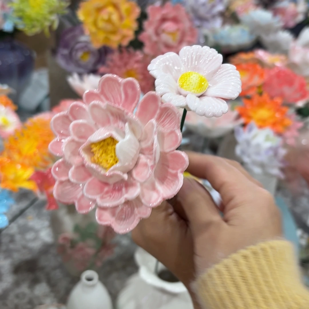 陶瓷花拍满20元发货，爱退款拉黑