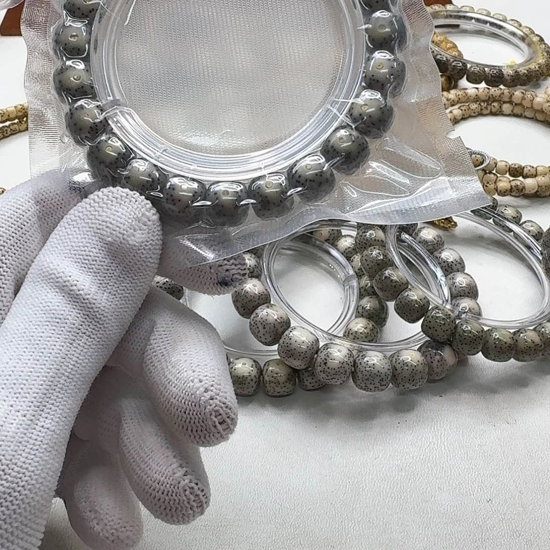 星月菩提吊坠17尊宠青瓷月留白针尖星10左右单圈