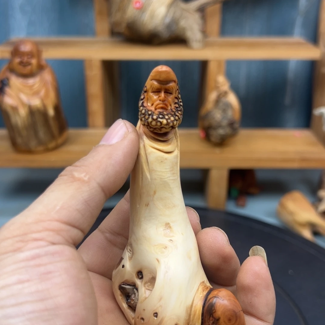 木加*崖柏木摆件手把件