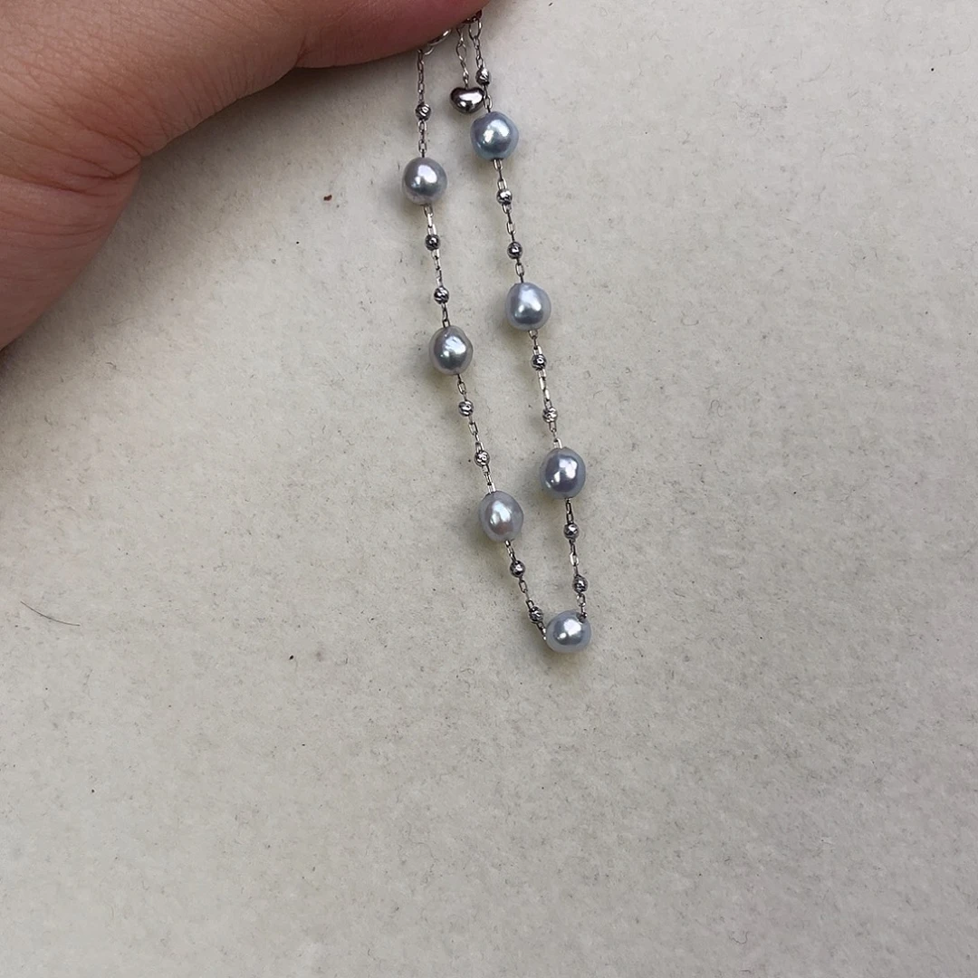 手绳海水珍珠18K金镶嵌
