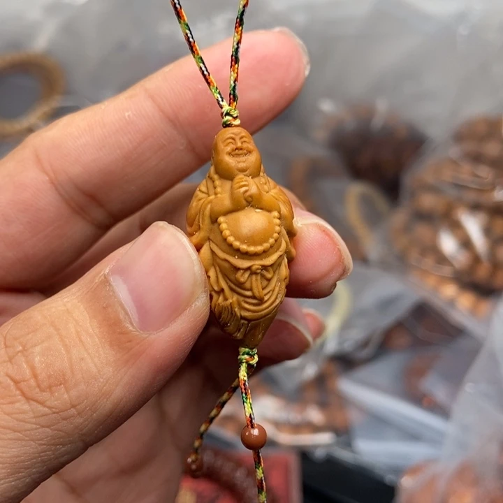 猴头核桃吊坠文玩手串