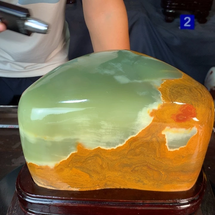 石材天然古青石原石摆件
