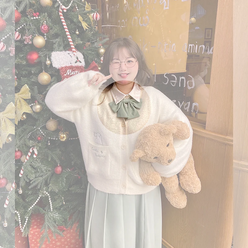 铃兰花绿色领结