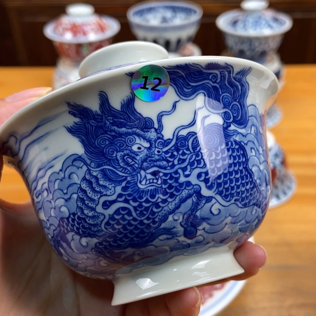 手绘现代茶具非古董