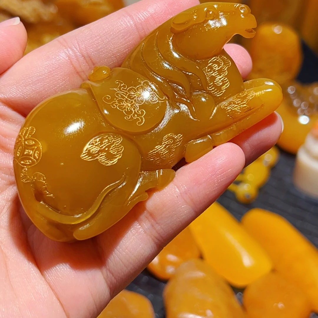 田黄石萨*特石雕石雕石雕