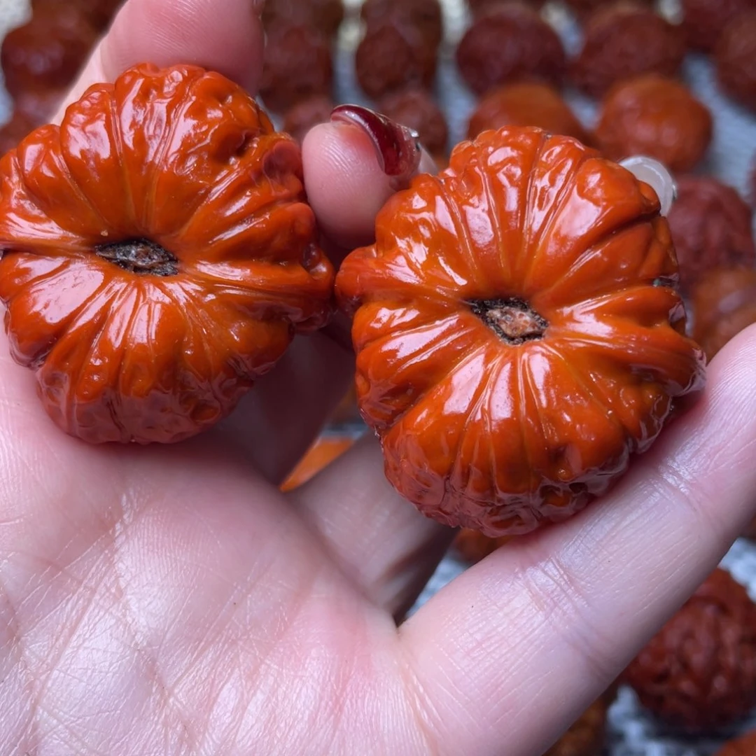 桃核吊坠文玩核桃 手把件 南瓜墩 40