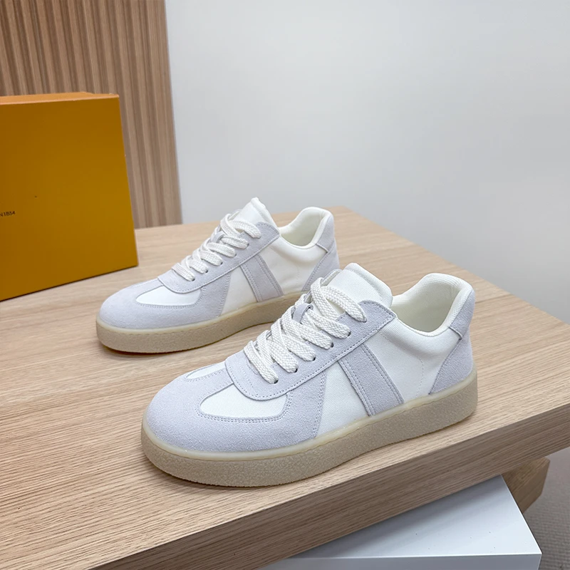 高端轻奢牛反绒厚底板鞋夏季新款增高百搭时尚休闲鞋开车低帮男鞋