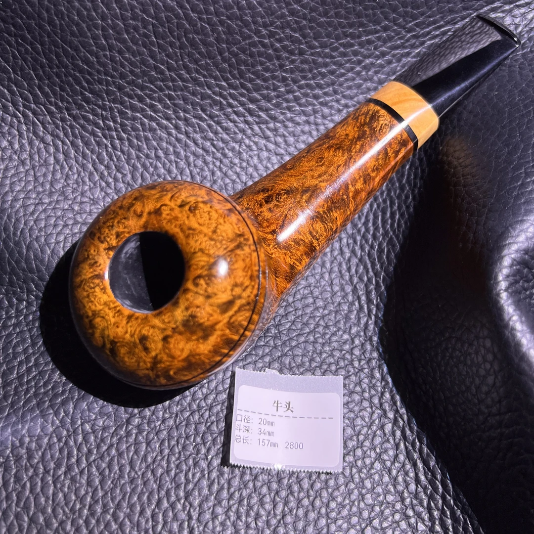 小默烟斗亲工牛头石楠木手工烟斗