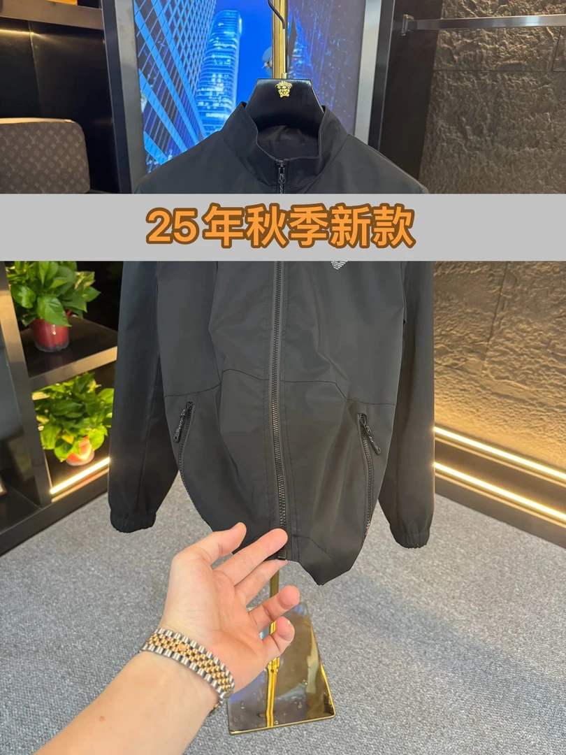 A+25年早秋新款轻奢简约时尚百搭商务设计师休闲夹克外套