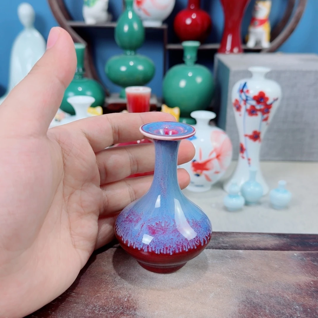 陶瓷手工小花器摆件