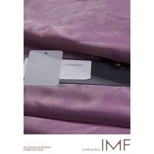 零料-韩国织造 棉交织面料白紫色提花服装布料 宽110CM